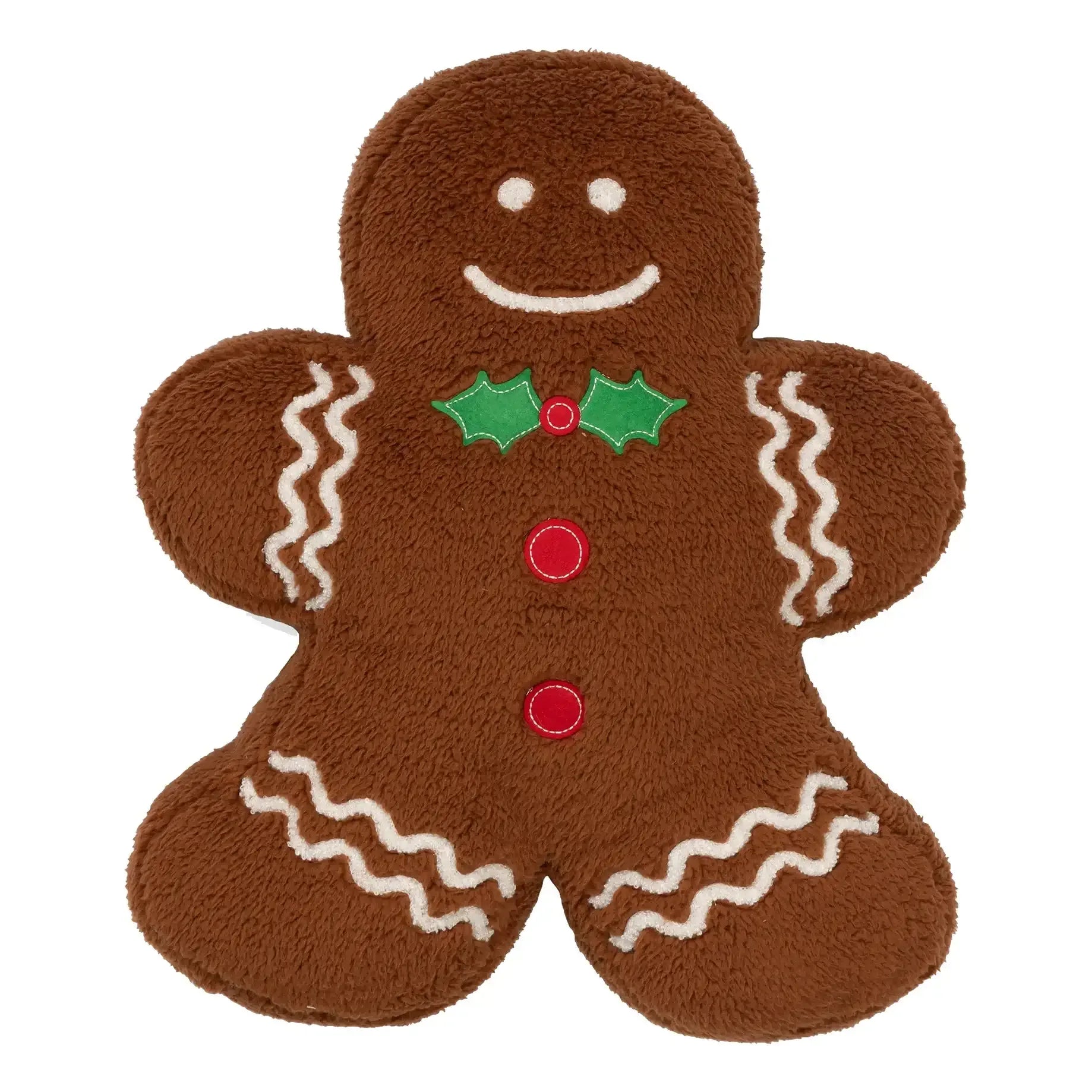 Holiday Decorative Pillow, Gingerbread - USA MEGA SHOP