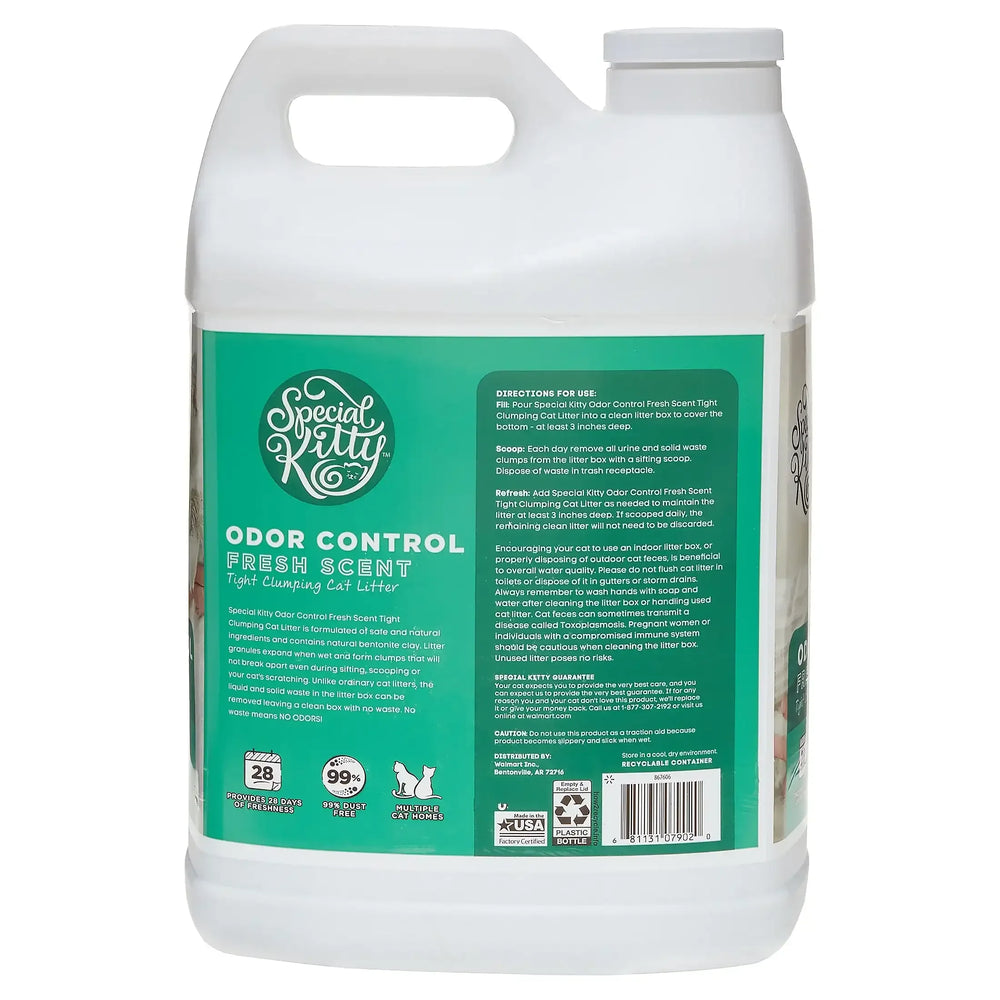 Special Kitty Scoopable Tight Clumping Cat Litter, Fresh Scent, 20 lb - USA MEGA SHOP