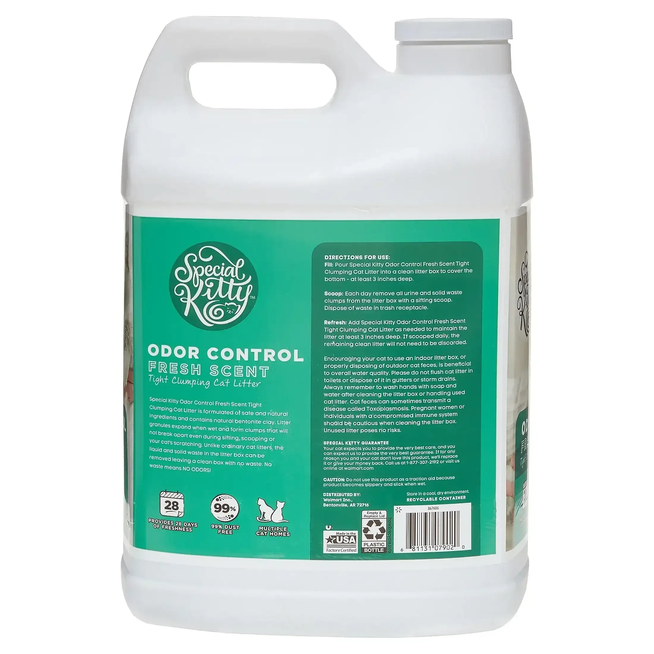 Special Kitty Scoopable Tight Clumping Cat Litter, Fresh Scent, 20 lb