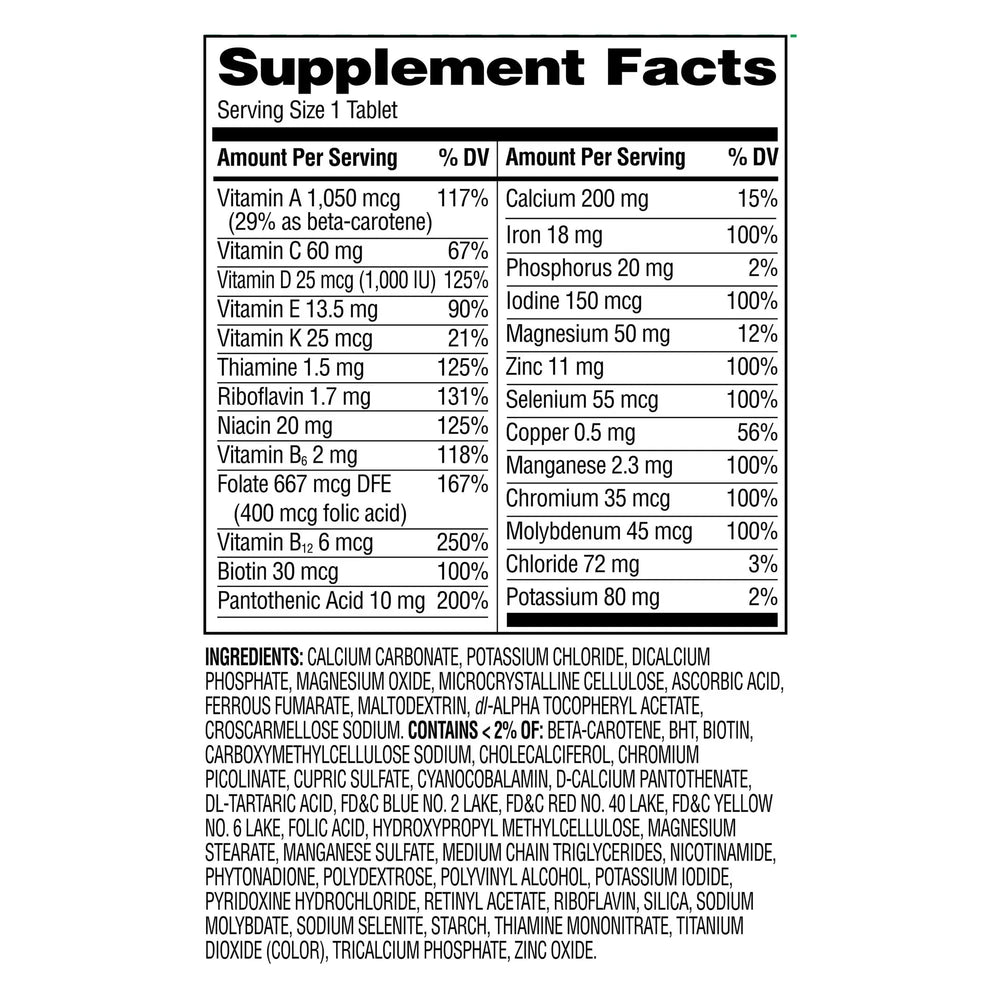 Equate Complete Multivitamin/Multimineral Supplement Tablets, Adults, 200 Count, Compare to Centrum® Adults - USA MEGA SHOP
