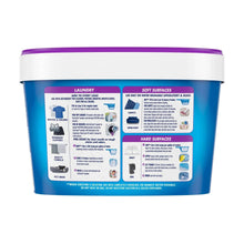 Back label of OxiClean odor blasters laundry powder tub with surface and use directions