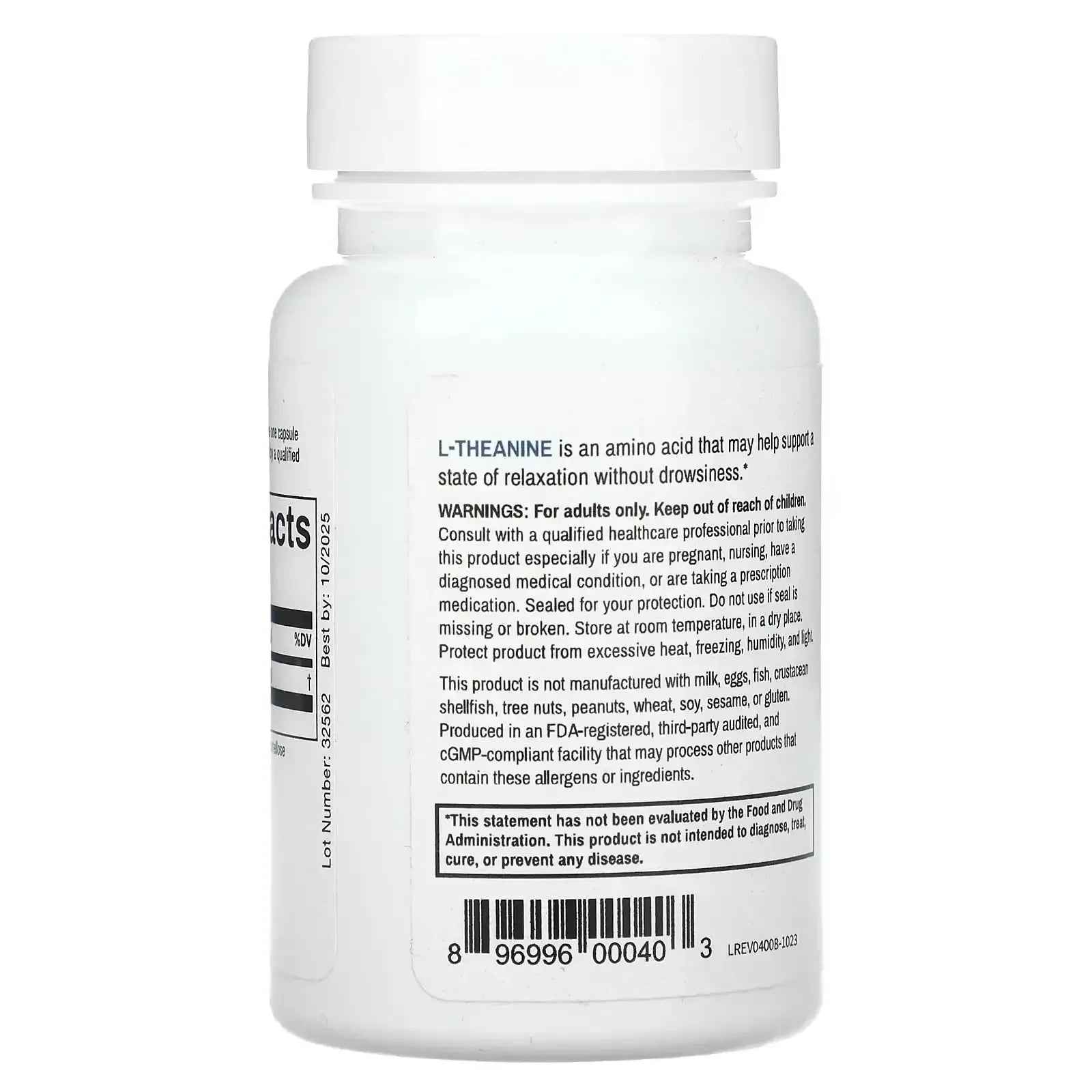 California Gold Nutrition, L-Theanine, Featuring AlphaWave, 100 mg, 30 Veggie Capsules