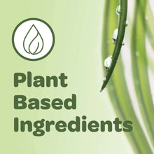 Plant-based ingredients icon with leaf graphic on green background