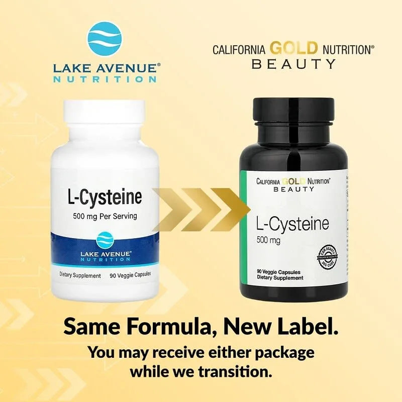 Lake Avenue Nutrition, L-Cysteine, 500 mg, 90 Veggie Capsules - USA MEGA SHOP
