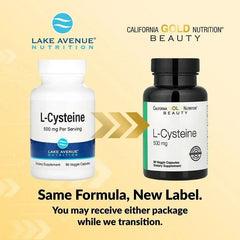 Lake Avenue Nutrition, L-Cysteine, 500 mg, 90 Veggie Capsules