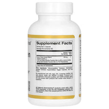 Supplement facts label on flower pollen extract bottle, 90 veggie capsules.