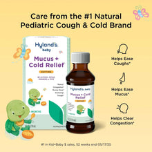 Hyland's baby mucus + cold relief daytime medicine box and bottle