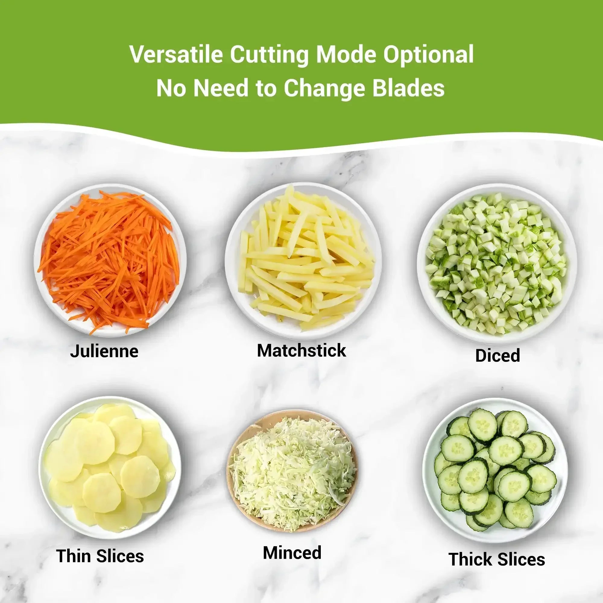 Mandoline Slicer for Vegetables Fruits, Adjustable Thickness Stainless Steel Food Cutter & Chopper, Safe and Quick Meal Preparation - USA MEGA SHOP