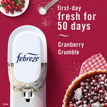 Febreze Plug air freshener device with white cover and transparent oil reservoir
