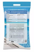 Clorox Pool&Spa pool salt bag, back panel with usage and dosage information
