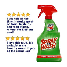 Green Spray 'n Wash spray bottle with red trigger, 1st time stain removal