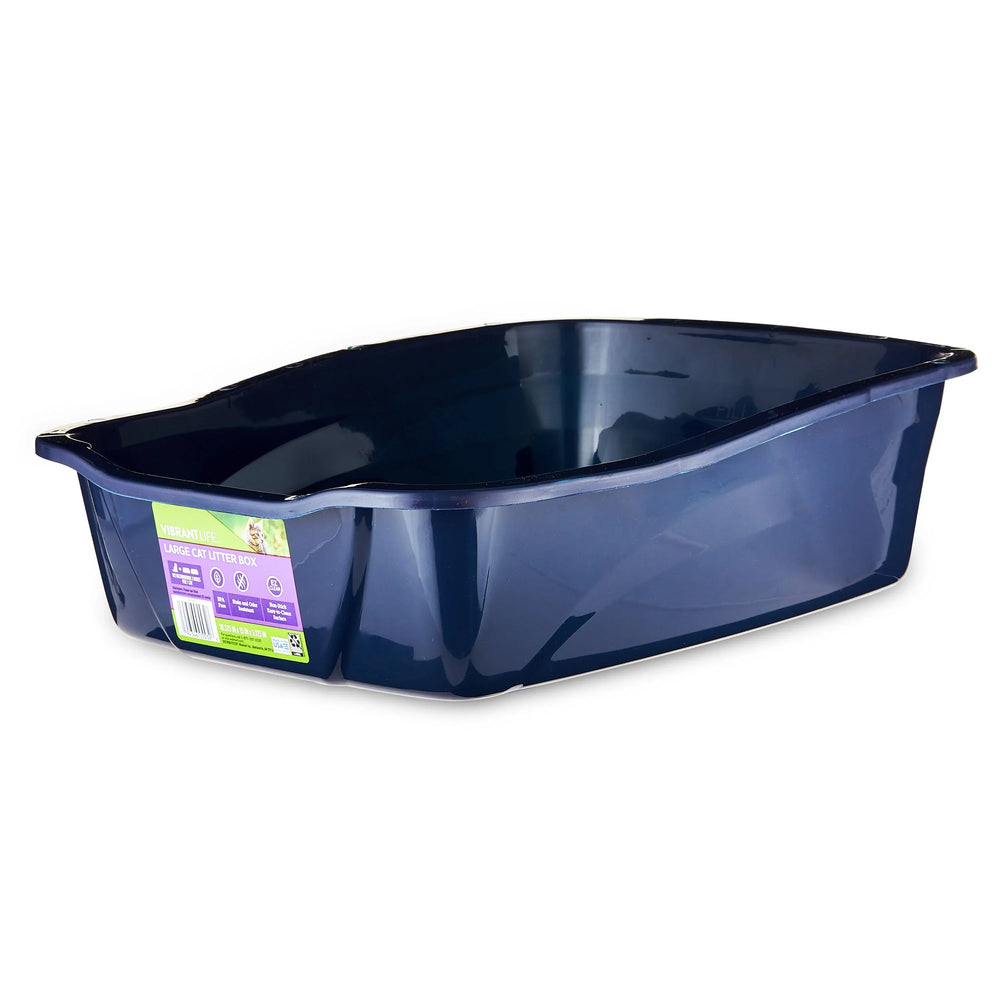 Vibrant Life Large Open Cat Litter Box - USA MEGA SHOP