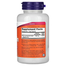 Niacin 500 mg supplement facts panel on back of bottle with purple cap