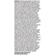 Ingredients label for Member's Mark Jingle 'n Mingle Sweet Snack Mix