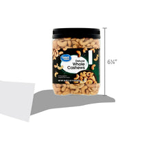 Whole cashews jar, height 6¼ inches