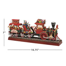 Santa's Express Train with 7-inch height and 16.75-inch length measurements