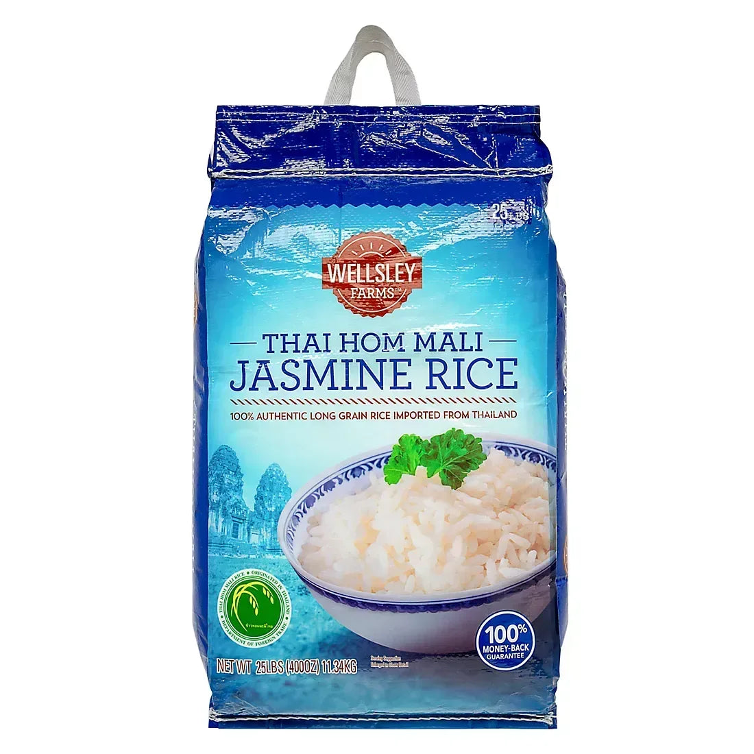Wellsley Farms Thai Hom Mali Jasmine Rice, 25 lbs.