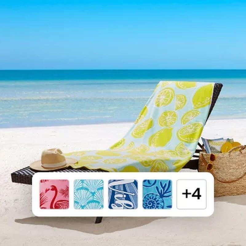 Member's Mark Set of 2 Oversized Beach Towels, 40" X 72", Assorted Designs