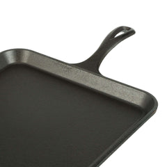 Lodge Cast Iron 11" Savor the Outdoors, Seasoned Square Griddle, Black