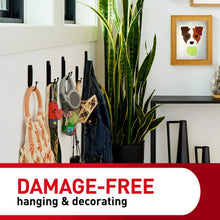 Wall hooks for damage-free hanging and decorating with adhesive strips