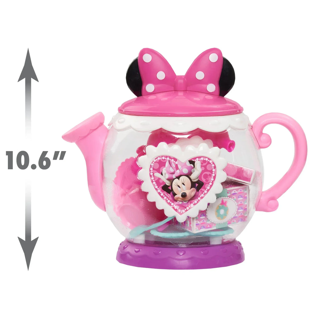 Disney Junior Minnie Mouse Terrific Teapot, Preschool Play Tea Set, 14 Pieces, Toddler Toys - USA MEGA SHOP