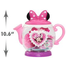 10.6 in play teapot with Minnie Mouse heart, pink bow lid and side handle