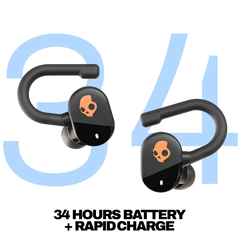 Skullcandy Push Play Active XT True Wireless Inner Ear Earbuds, Black