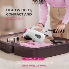 Riousery Handheld Garment Steamer 800W, Ergonomic Handle, Portable Steamer for Clothes, Bedding, and Travel, 7oz Water Tank - USA MEGA SHOP