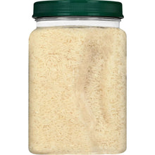 Organic white basmati rice jar with green screw cap