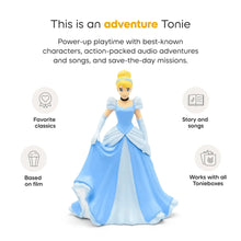Cinderella audio play figurine in blue princess dress standing with arms at sides