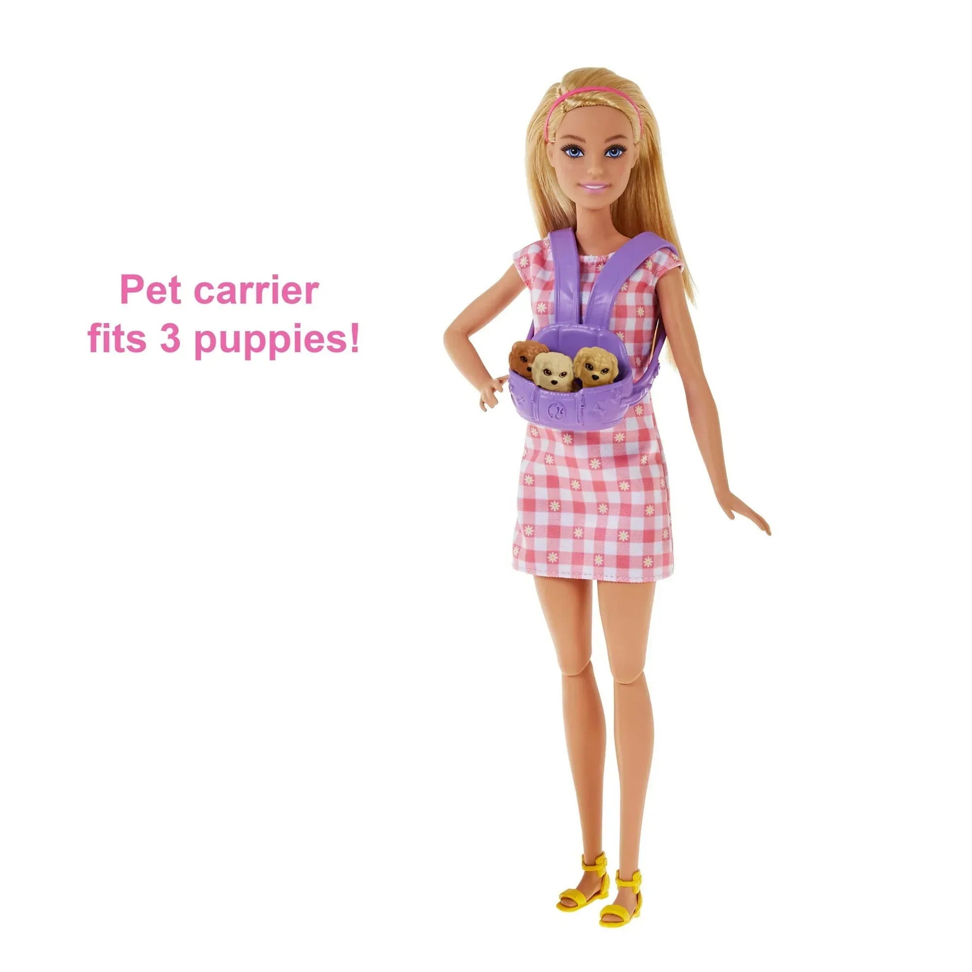 Barbie Doll & Newborn Pets Playset with Pregnant Mom Dog, Color-Change Puppies & Accessories, Blonde - USA MEGA SHOP