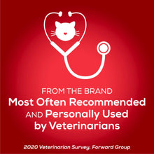 Tidy Cats promotional graphic with white cat icon and stethoscope heart