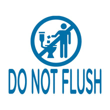 Do not flush warning icon for baby wipes