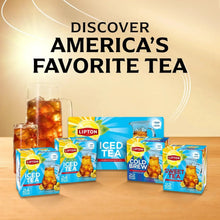 Lipton Cold Brew Black tea boxes, family size 22 count with side-by-side packs