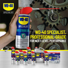 WD-40 Specialist white lithium grease spray can with red straw nozzle and smaller cans
