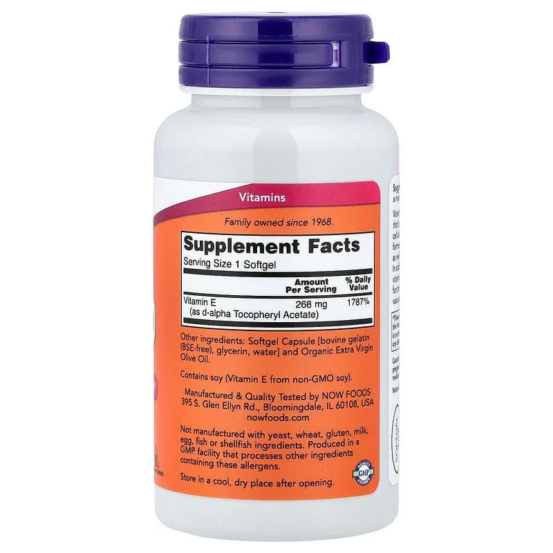 NOW Foods, E-400, 268 mg (400 IU) - USA MEGA SHOP