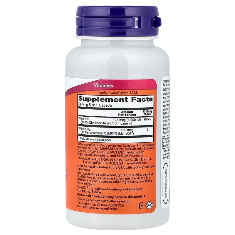 NOW Foods, Mega D3 & MK-7 - USA MEGA SHOP