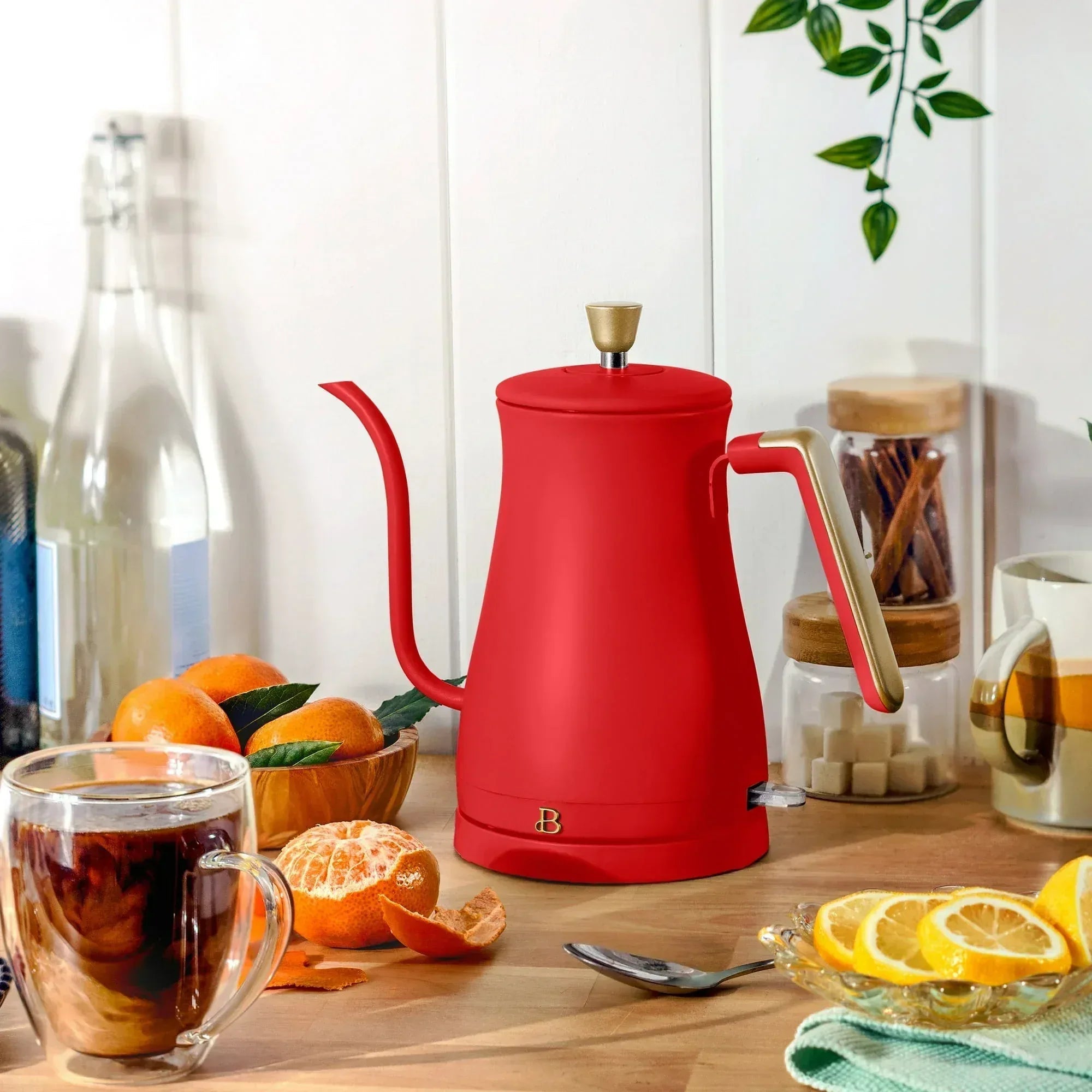 Beautiful 1-Liter Electric Gooseneck Kettle 1200 W, by Drew Barrymore