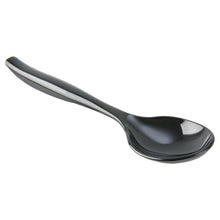 Member's Mark black plastic serving spoon with a deep bowl and long handle