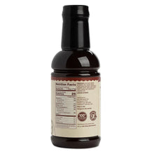 Sweet bourbon marinade bottle with nutrition facts back label