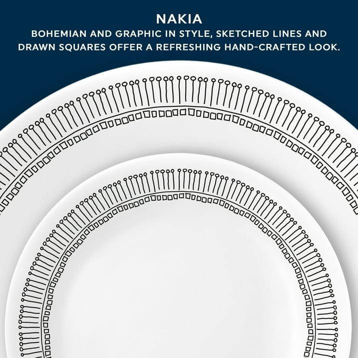 Corelle Nakia 12-Piece Glass Dinnerware Set (Service for 4)