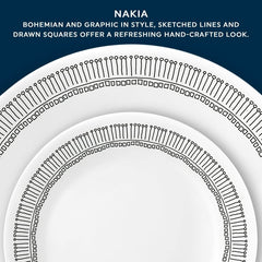 Corelle Nakia 12-Piece Glass Dinnerware Set (Service for 4)