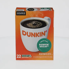 Dunkin' Decaf Medium Roast coffee Keurig K-cup box, 22 count