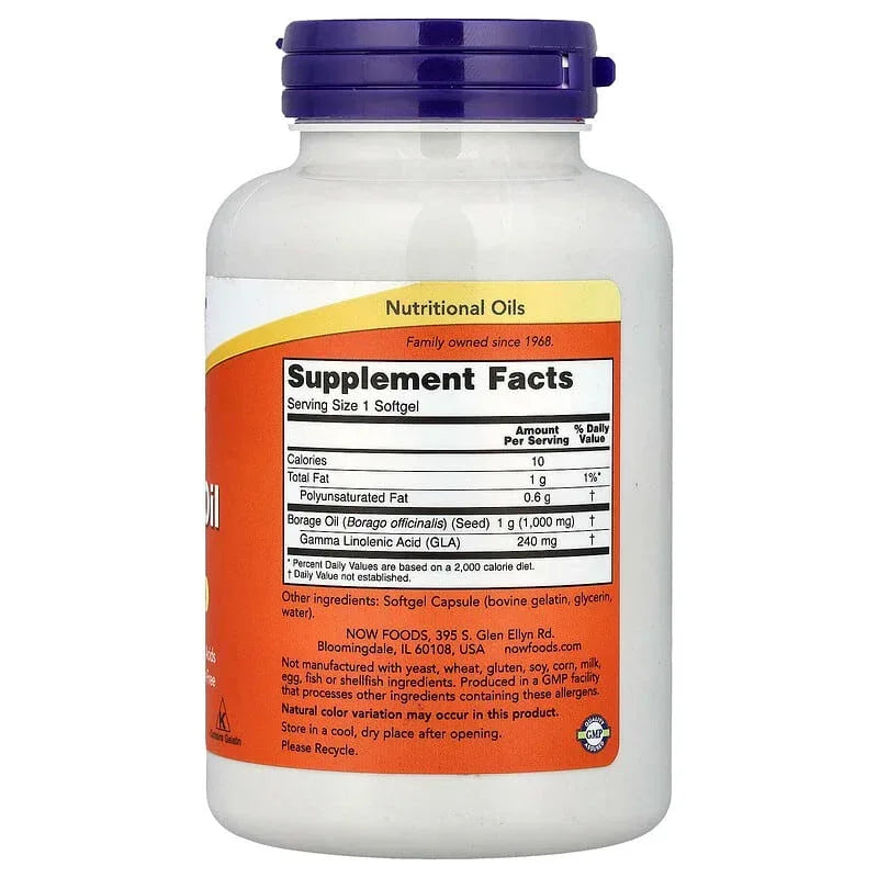NOW Foods, Borage Oil, Softgels