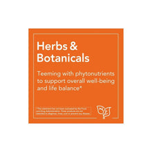 Herbs & Botanicals orange card with phytonutrients message and leaf icon