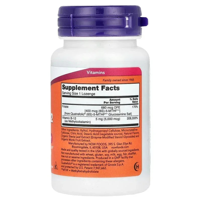 NOW Foods, Methyl B-12, 1,000 mcg, 100 Lozenges
