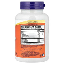 NOW Super Omega 3-6-9 Fish Oil bottle back label with Supplement Facts table