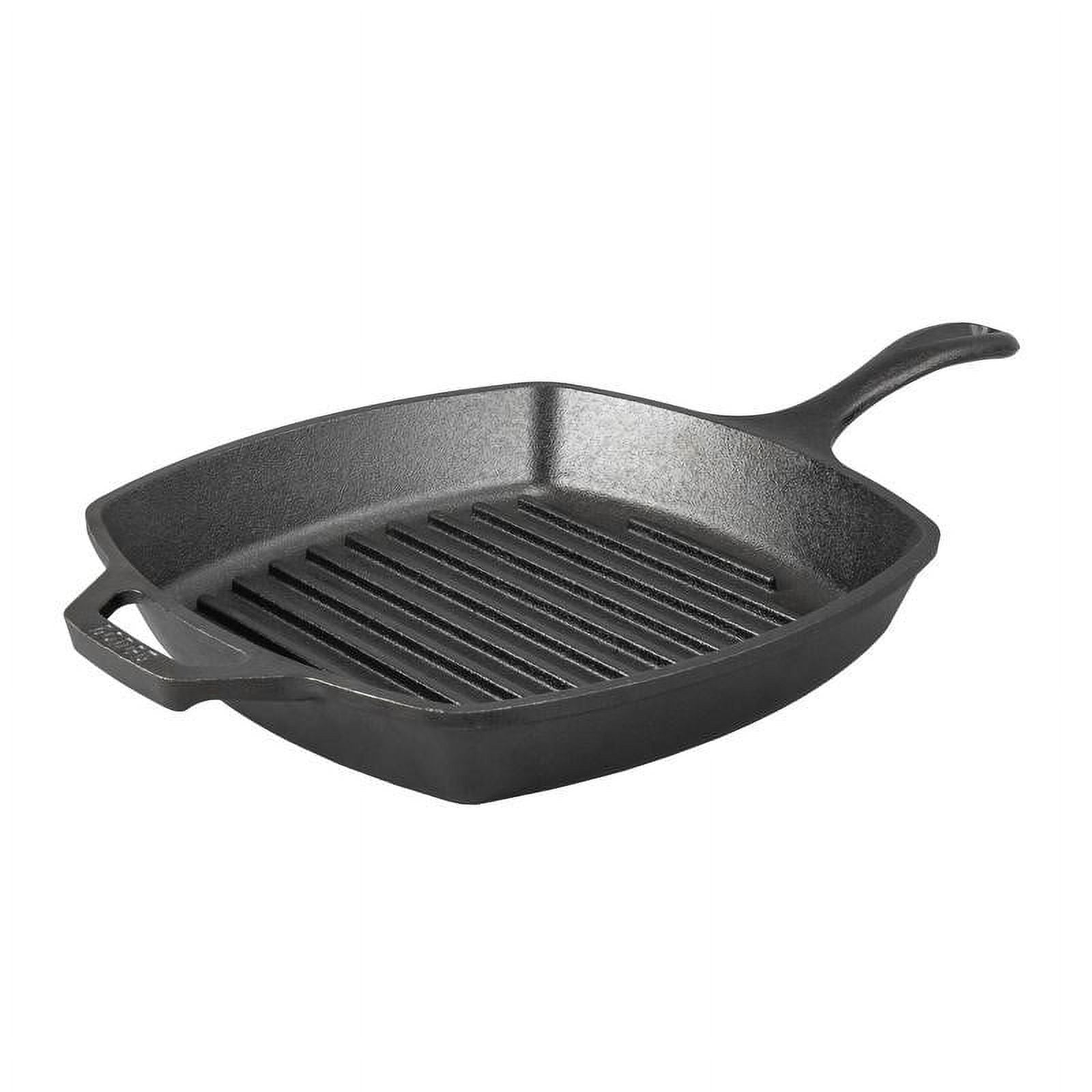 Lodge Cast Iron Logic L8SQ3 Pre-Seasoned Cast Iron Square Skillet 10 1/2"