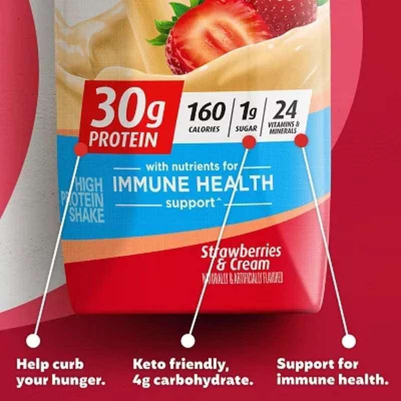 Premier Protein 30G High Protein Shake, Strawberries & Cream (11 Fl. Oz., 15 Pk.)