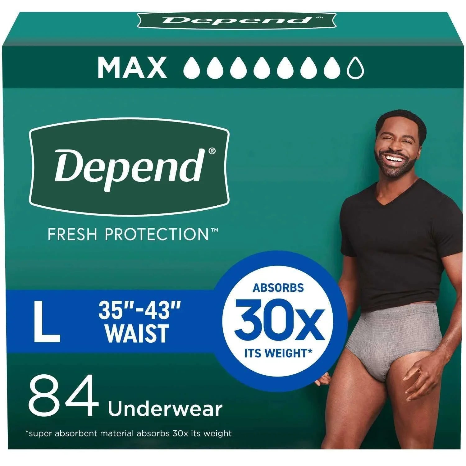 Depend Fresh Protection Incontinence Underwear for Men - Choose Your Size - USA MEGA SHOP